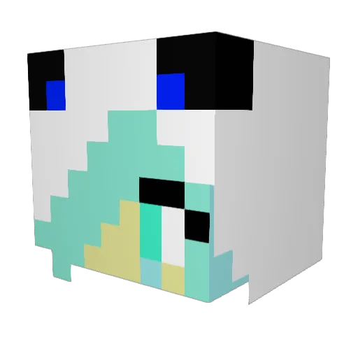 BigShicky Minecraft avatar head, 3D render