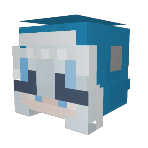 BigShrimp5 Minecraft avatar head, 3D render