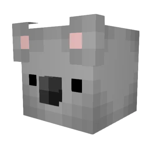 BigSimsik Minecraft avatar head, 3D render