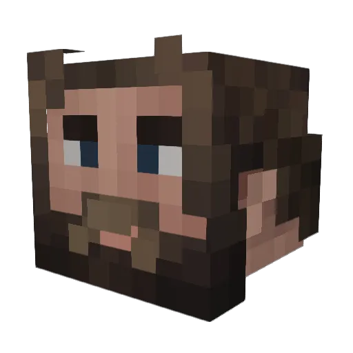 BigSooshi Minecraft avatar head, 3D render