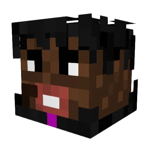 BigSpiceTalker Minecraft avatar head, 3D render