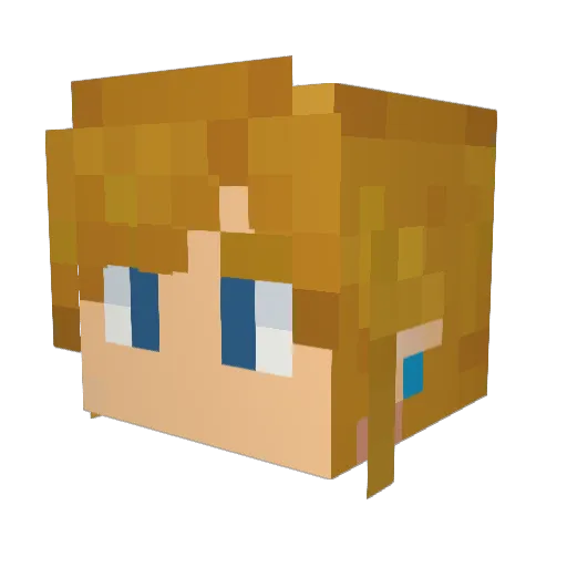 BigSpork66 Minecraft avatar head, 3D render