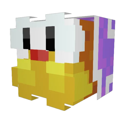 BigSteg Minecraft avatar head, 3D render