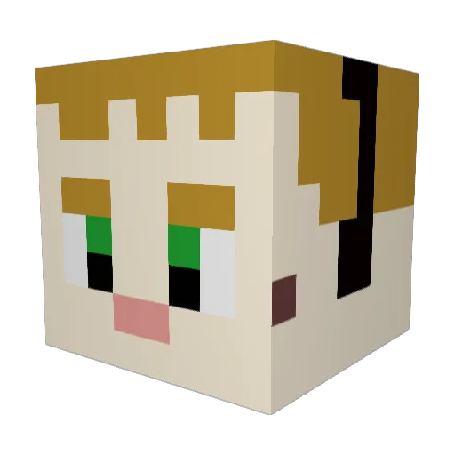 BigSten Minecraft avatar head, 3D render