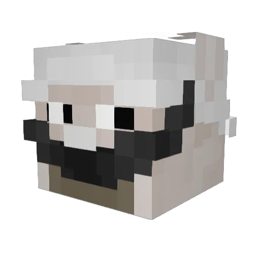 BigStepper_ Minecraft avatar head, 3D render