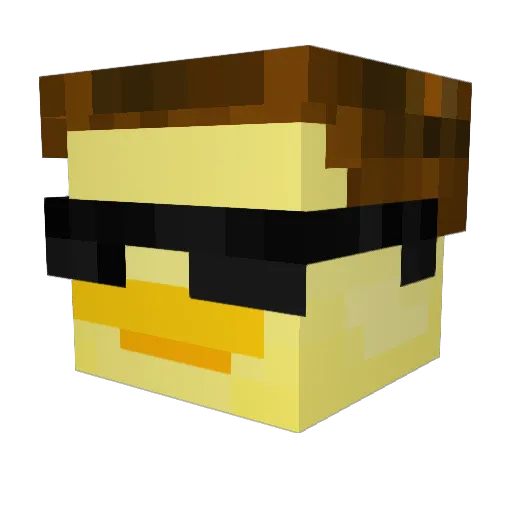 BigSteve547 Minecraft avatar head, 3D render