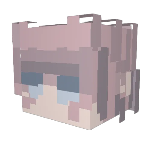 BigSwords Minecraft avatar head, 3D render