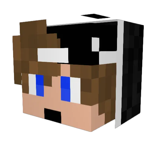 BigT2525 Minecraft avatar head, 3D render