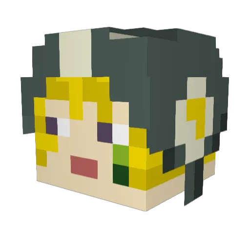 BigT Minecraft avatar head, 3D render