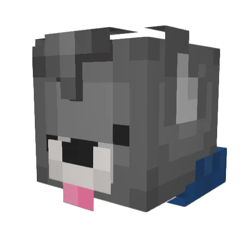 BigTC12 Minecraft avatar head, 3D render