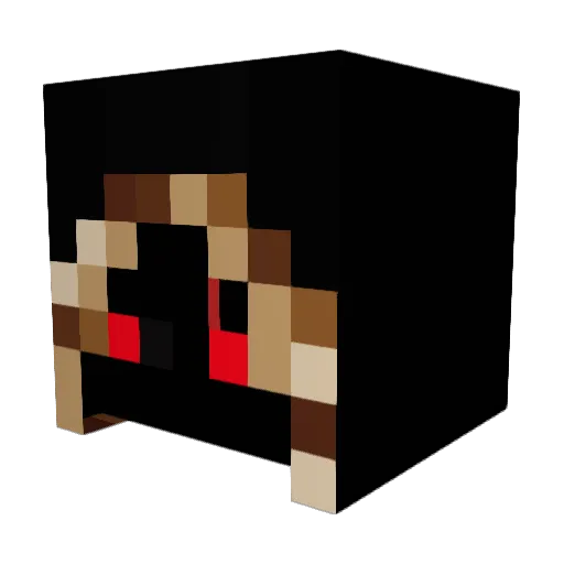 BigTKM Minecraft avatar head, 3D render