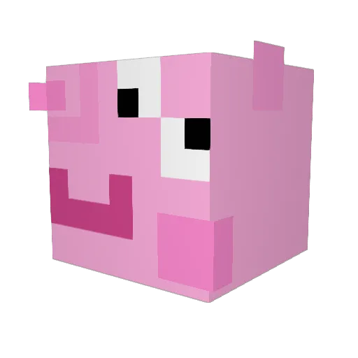BigTak_ Minecraft avatar head, 3D render