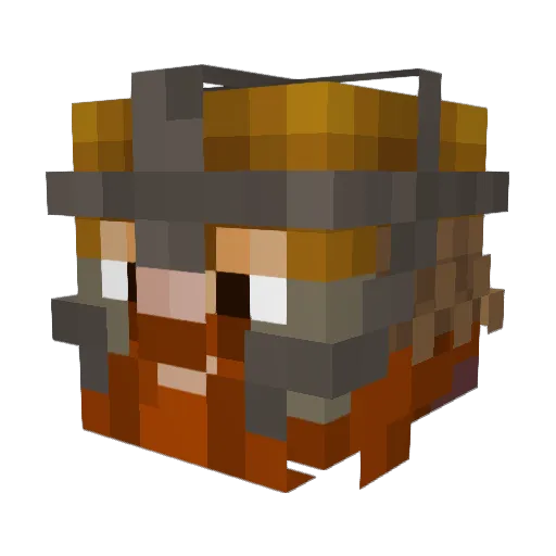 BigTet2120 Minecraft avatar head, 3D render