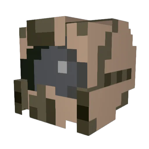 BigTiddyOgre Minecraft avatar head, 3D render