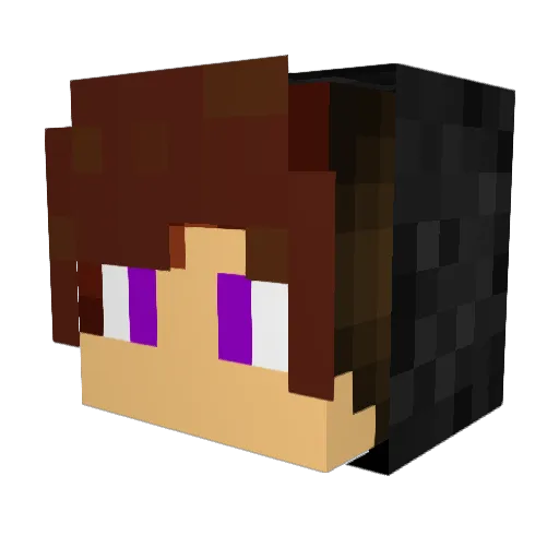 BigTreez77 Minecraft avatar head, 3D render