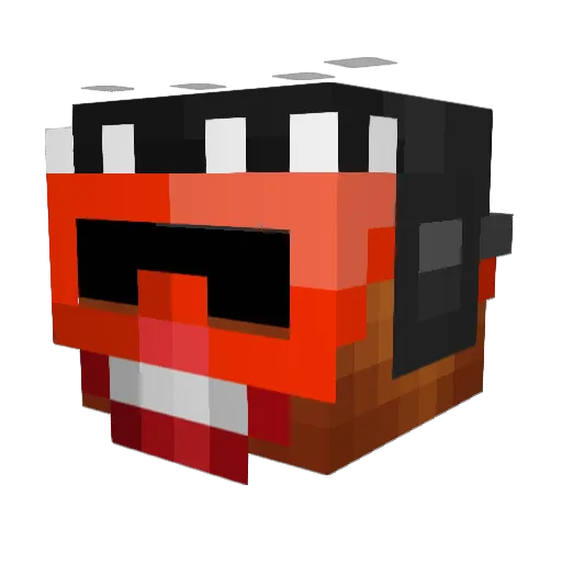 BigTss Minecraft avatar head, 3D render