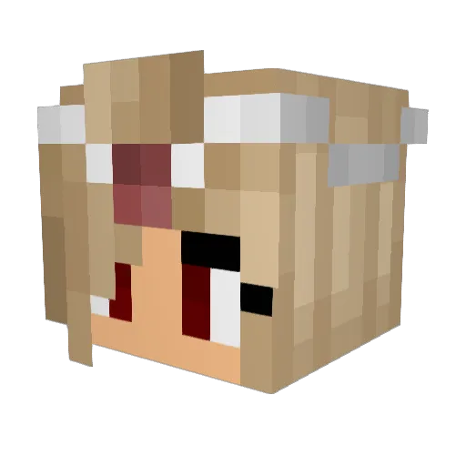 BigVibeChecker Minecraft avatar head, 3D render