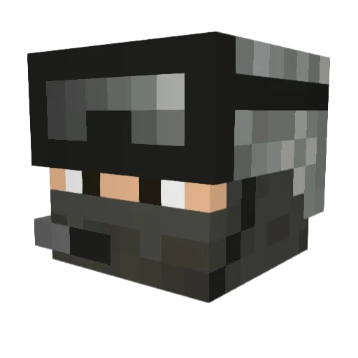BigW1zard Minecraft avatar head, 3D render