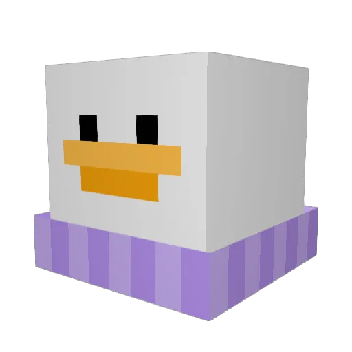 BigWaveVEVO Minecraft avatar head, 3D render