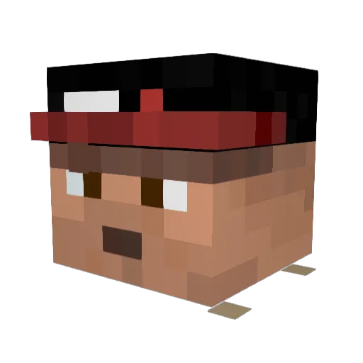BigWeenus Minecraft avatar head, 3D render