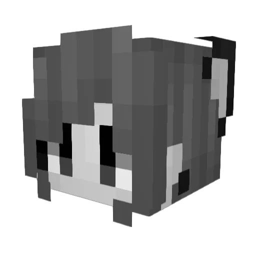 BigWhiteTiger Minecraft avatar head, 3D render