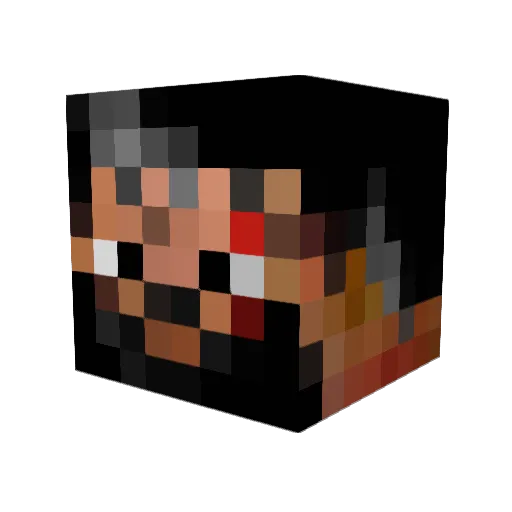 BigWillyMan2007 Minecraft avatar head, 3D render