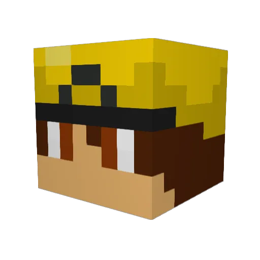 BigZ1302 Minecraft avatar head, 3D render