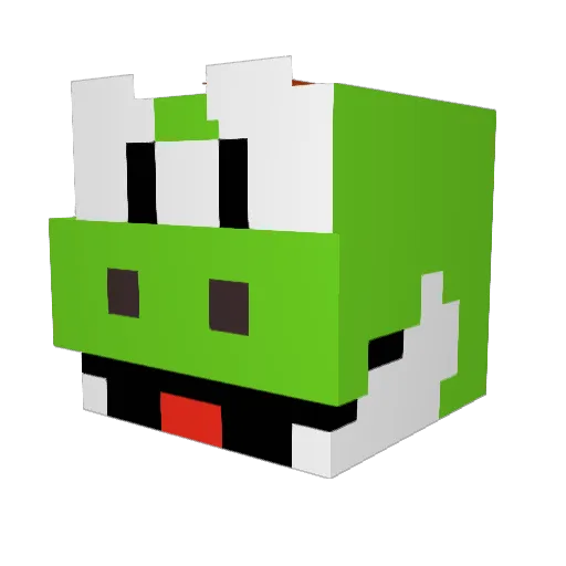 BigZeusey Minecraft avatar head, 3D render