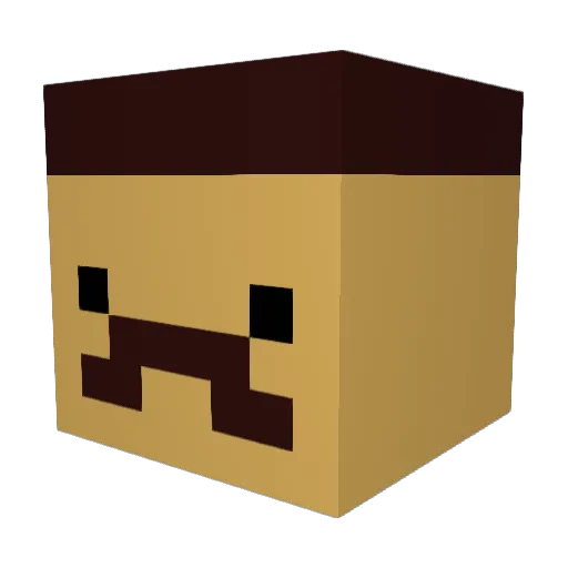 BigZig4200 Minecraft avatar head, 3D render
