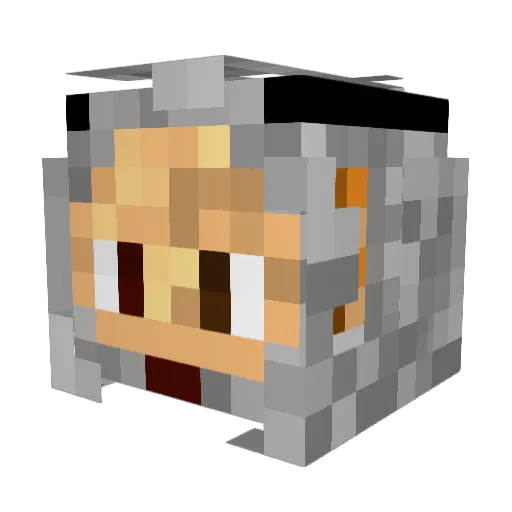 Big_Air Minecraft avatar head, 3D render