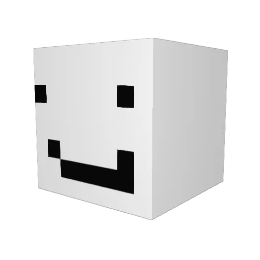 Big_B9 Minecraft avatar head, 3D render