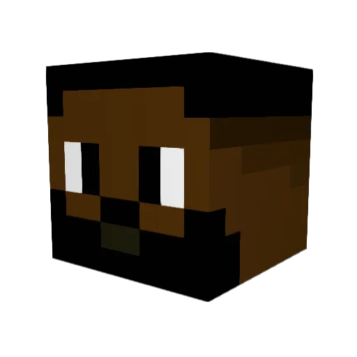 Big_Bad_Brong Minecraft avatar head, 3D render