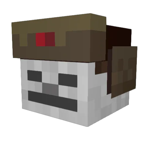 Big_Block47 Minecraft avatar head, 3D render