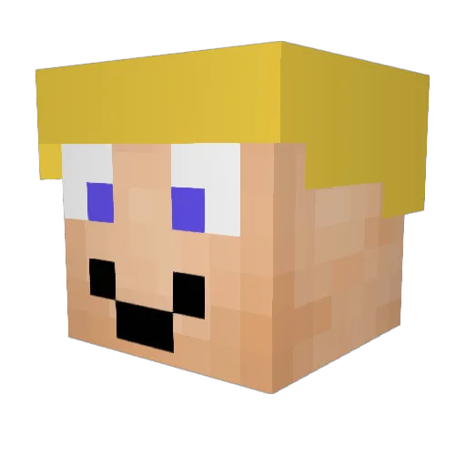 Big_Block_C0ck Minecraft avatar head, 3D render