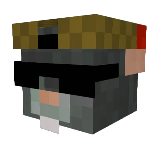 Big_Cheesey101 Minecraft avatar head, 3D render