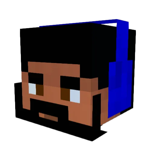 Big_Chief08 Minecraft avatar head, 3D render