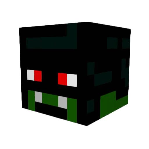 Big_Chomp Minecraft avatar head, 3D render