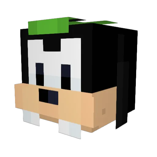 Big_Daddy_Yoda Minecraft avatar head, 3D render