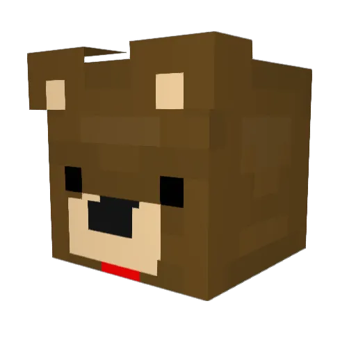 Big_F99 Minecraft avatar head, 3D render