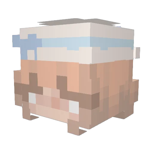 Big_Fish_Flap Minecraft avatar head, 3D render