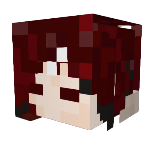 Big_Gouzi Minecraft avatar head, 3D render