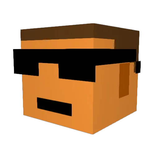 Big_Jester Minecraft avatar head, 3D render