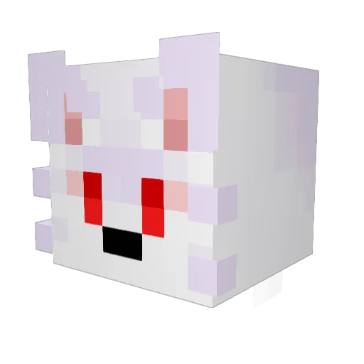 Big_Libby Minecraft avatar head, 3D render
