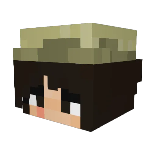 Big_M1445 Minecraft avatar head, 3D render