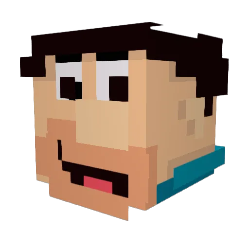 Big_Mark_Choppas Minecraft avatar head, 3D render