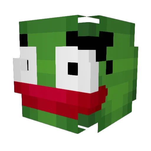 Big_Morg Minecraft avatar head, 3D render