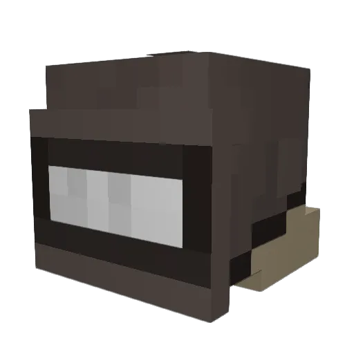 Big_Myth Minecraft avatar head, 3D render