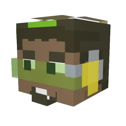Big_Oof6056 Minecraft avatar head, 3D render