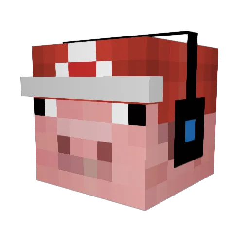 Big_Piggy_Boy Minecraft avatar head, 3D render