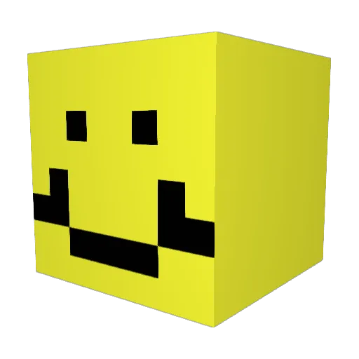 Big_Shmig Minecraft avatar head, 3D render